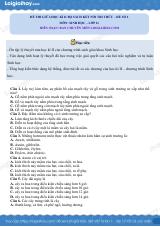 Đề thi giữa học kì 2 Sinh 11 Kết nối tri thức - Đề số 2